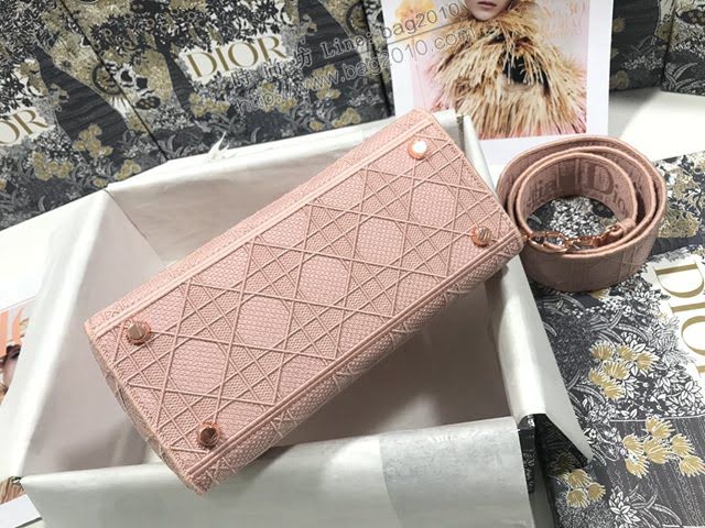 Dior女包 迪奧Lady Dior五格刺繡藤格紋手袋 Dior手提肩背斜挎包  dfk1698